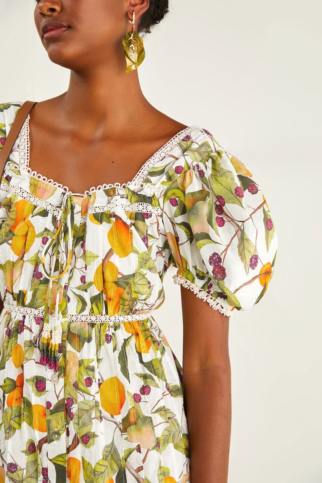 Off-white Fruit Orchard Mini Dress sold by FARM Rio product image thumbnail 3