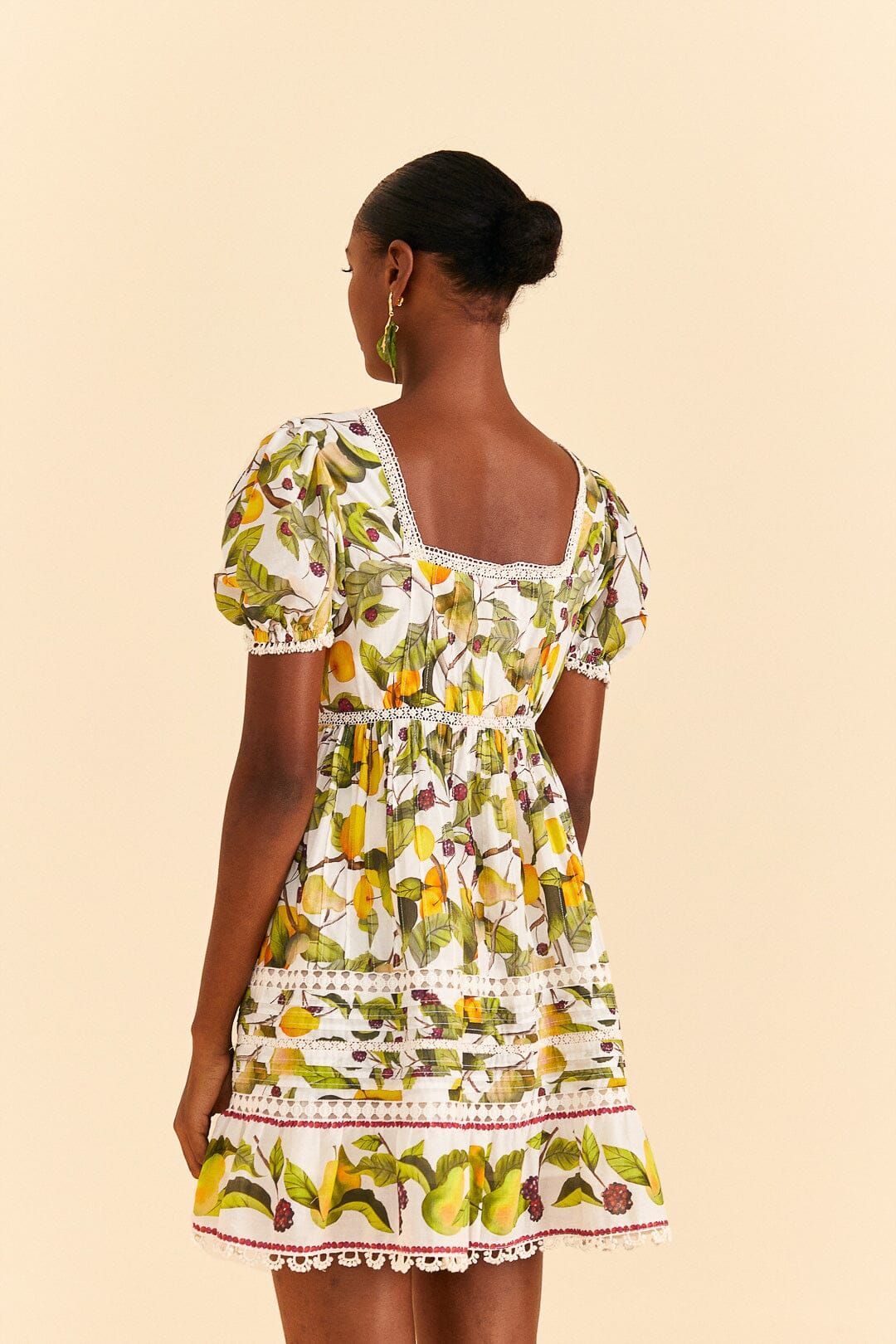 Off-white Fruit Orchard Mini Dress sold by FARM Rio product image thumbnail 4