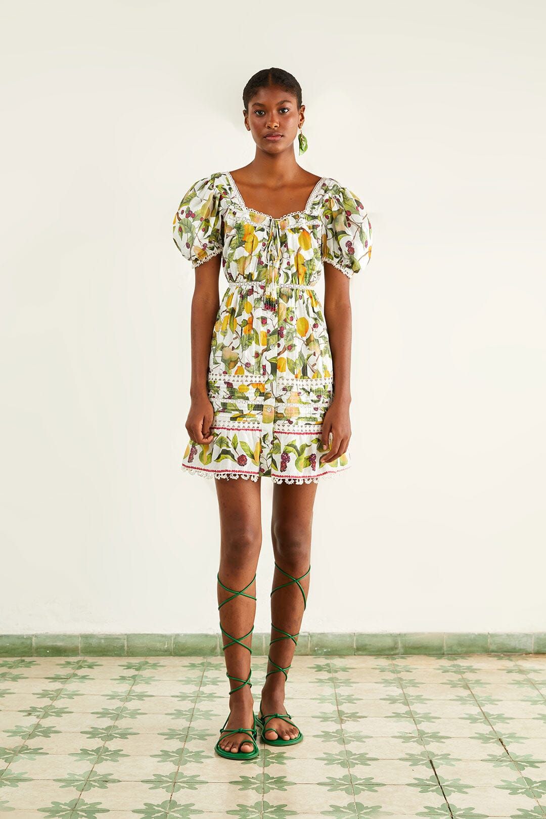 Off-white Fruit Orchard Mini Dress sold by FARM Rio product image thumbnail 2