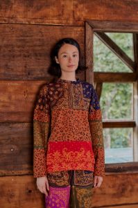 Bandana Dream Mixed Leopard Texture Sweatshirt sold by FARM Rio