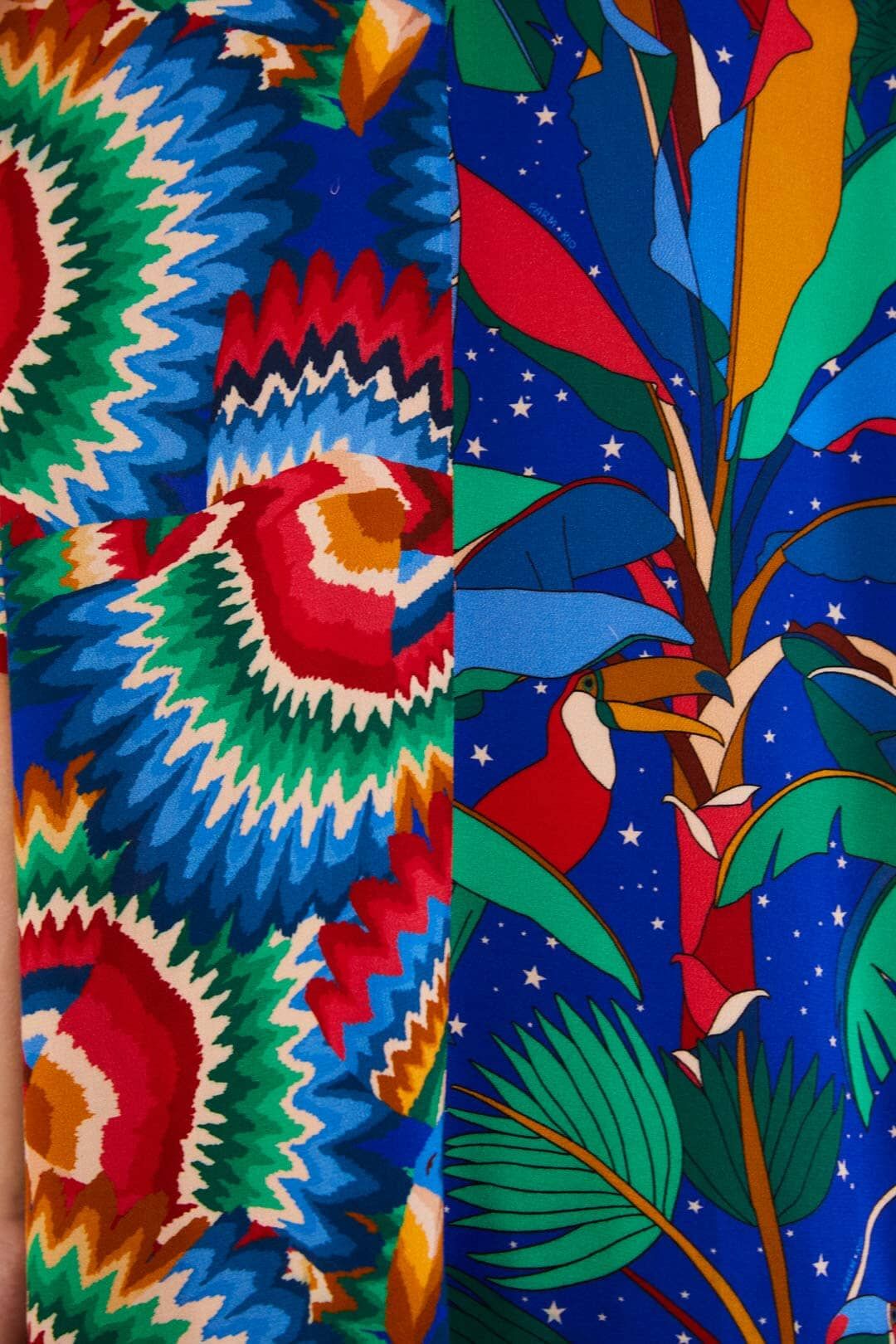 Mixed Blue Prints Unisex Shirt sold by FARM Rio product image thumbnail 5