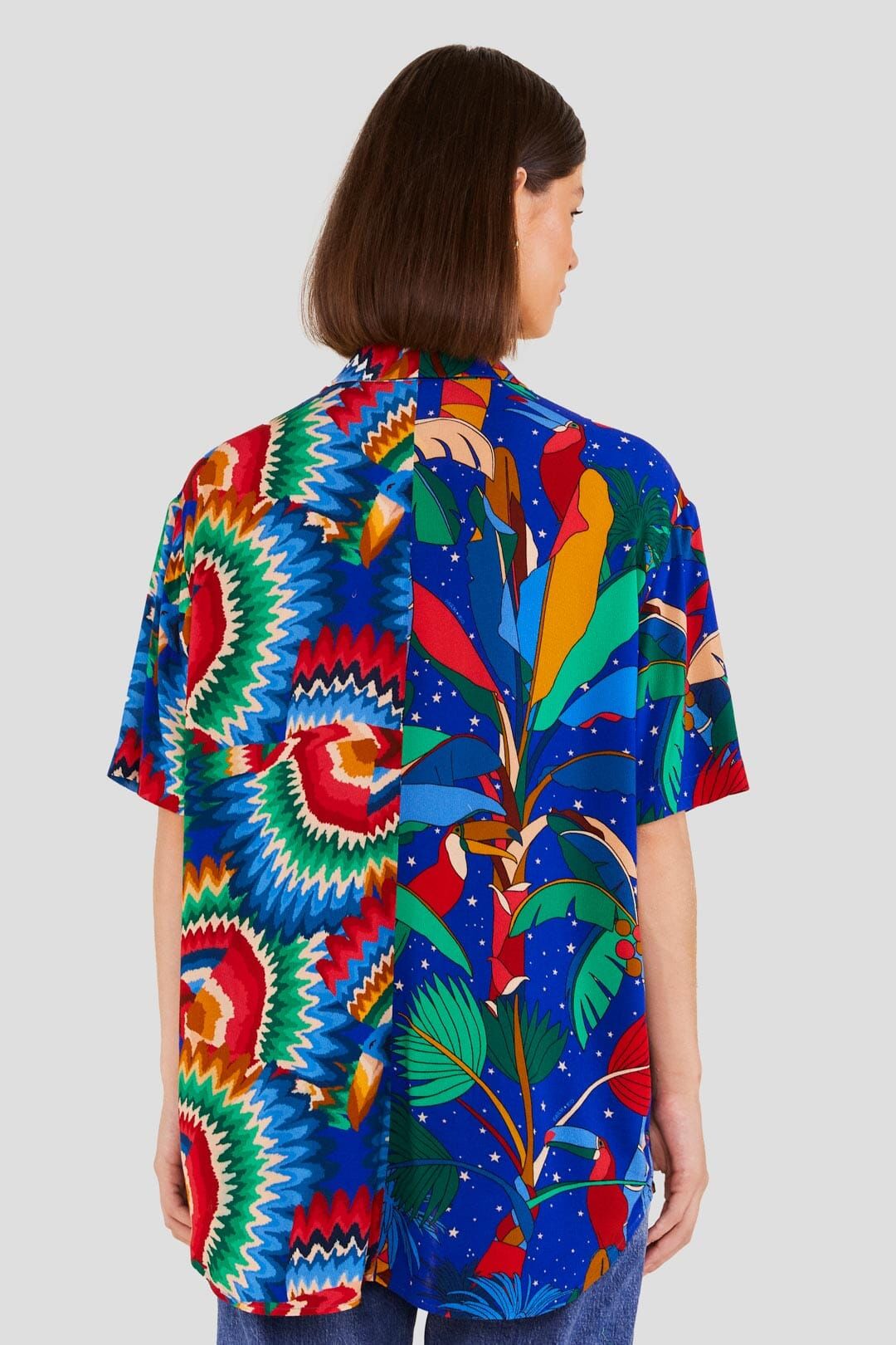 Mixed Blue Prints Unisex Shirt sold by FARM Rio product image thumbnail 2