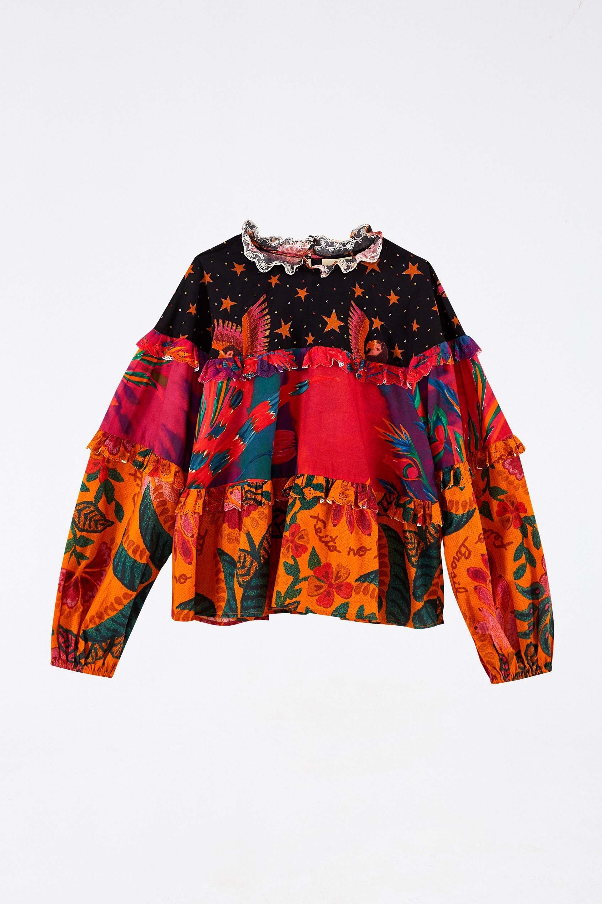 MIXED PRINTS BLOUSE sold by FARM Rio product image thumbnail 5