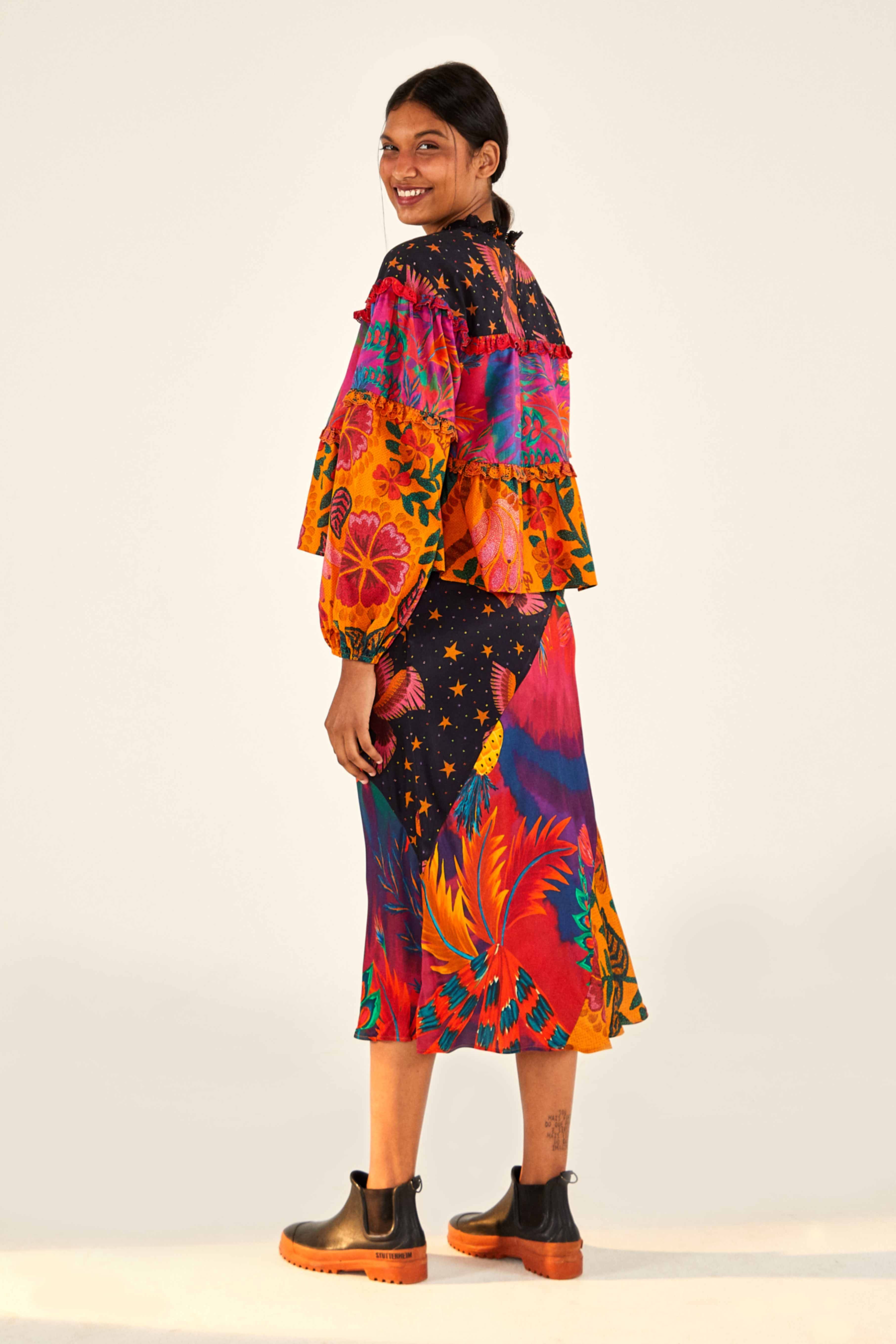 MIXED PRINTS BLOUSE sold by FARM Rio product image thumbnail 2