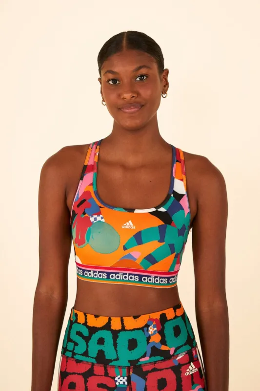 Farm Medium-Support Bra Bold Green / Better Scarlet sold by FARM Rio