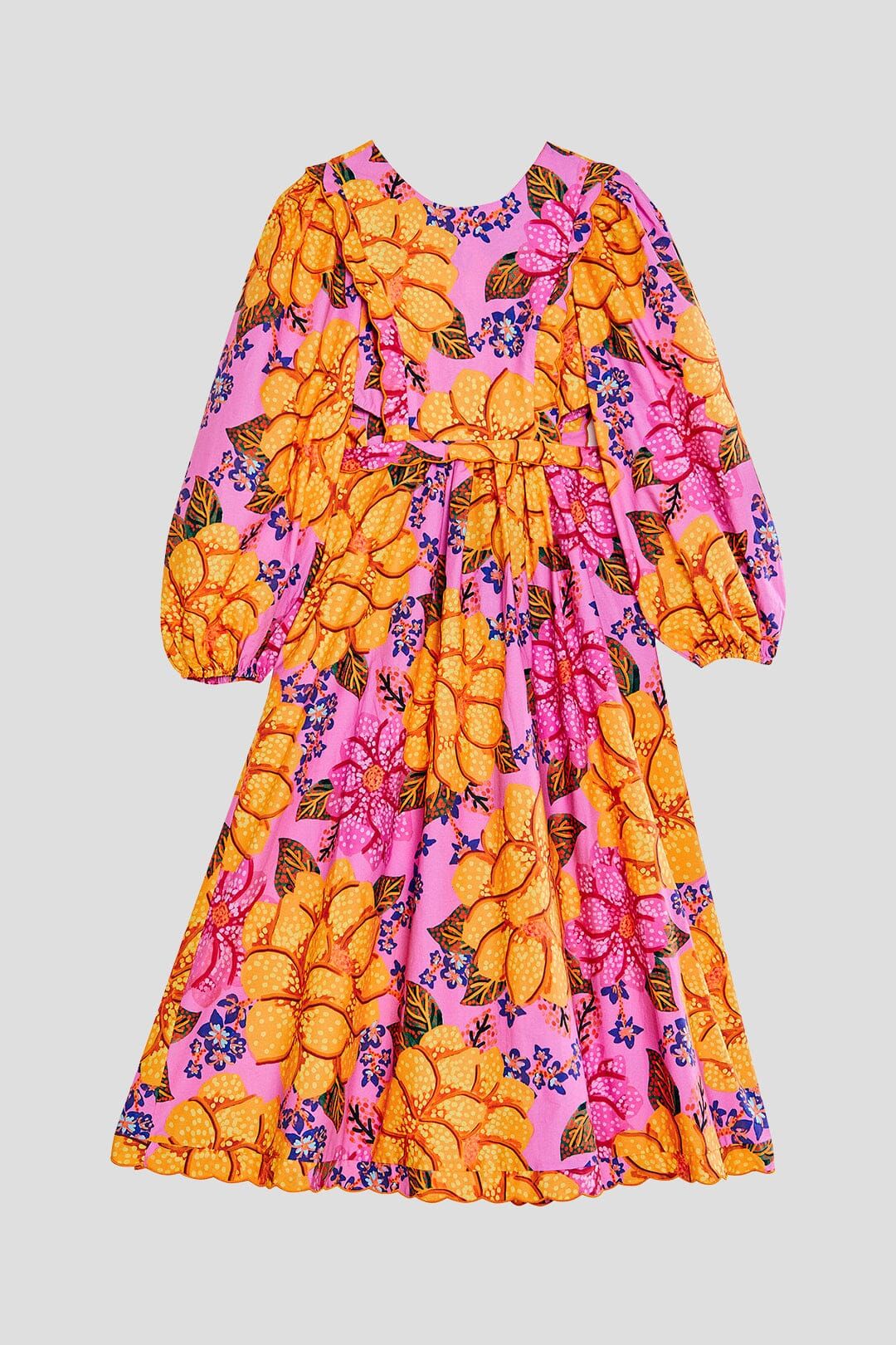 Flowers Garden Organic Cotton Midi Dress sold by FARM Rio product image thumbnail 6