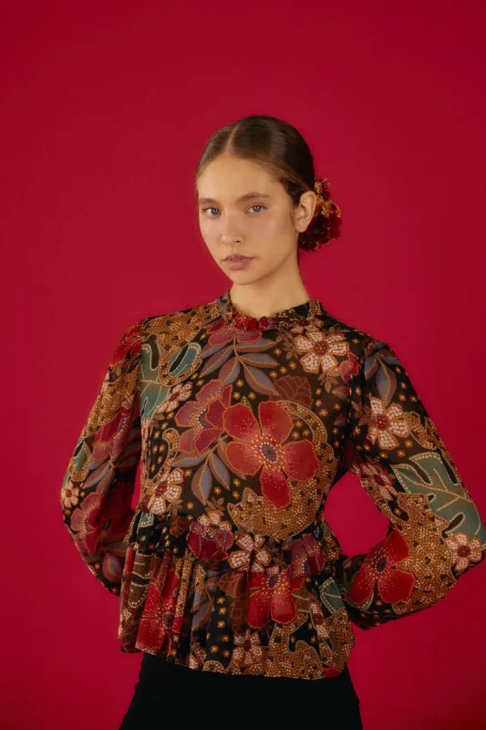 Flowered Leopards Blouse sold by FARM Rio