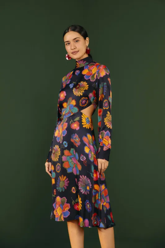 Lilys Garden Cut Out Midi Dress sold by FARM Rio