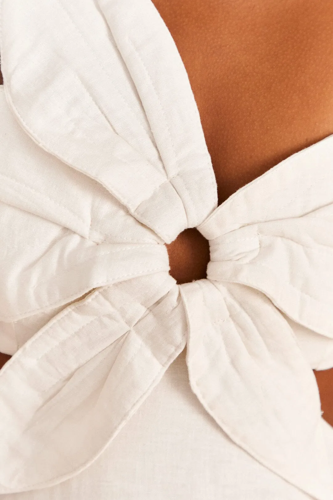 Off-White Flower Maxi Dress sold by FARM Rio product image thumbnail 4