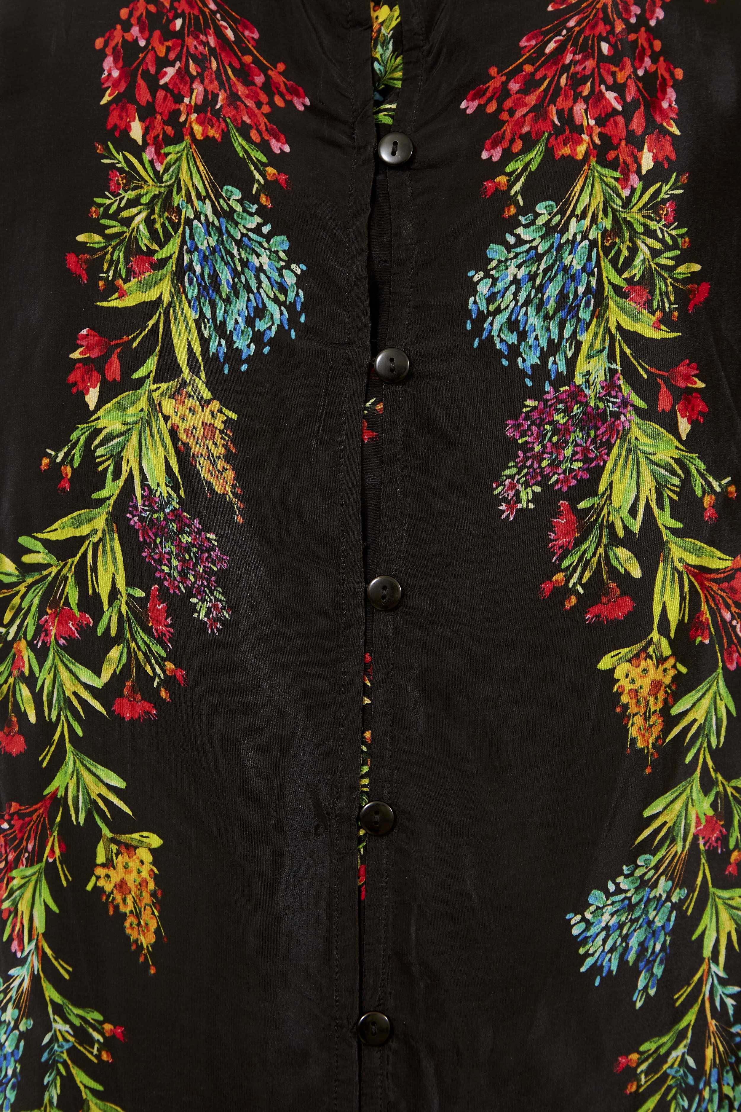 Black Louise Floral Blouse sold by FARM Rio product image thumbnail 4