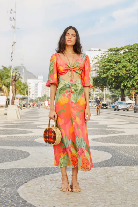 Sweet Forest Lenzing™ Ecovero™ Viscose Midi Dress sold by FARM Rio