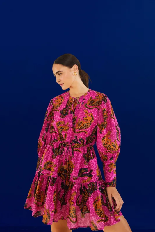 Pink Wild Leopards Mini Dress sold by FARM Rio