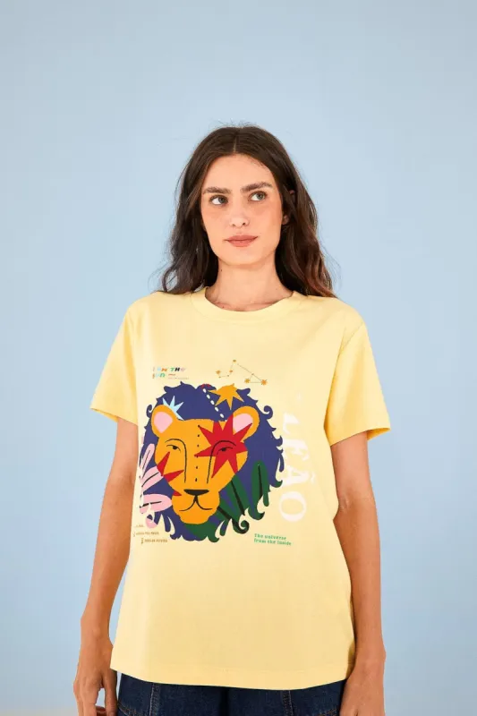 Leo Zodiac Organic Cotton T-Shirt sold by FARM Rio