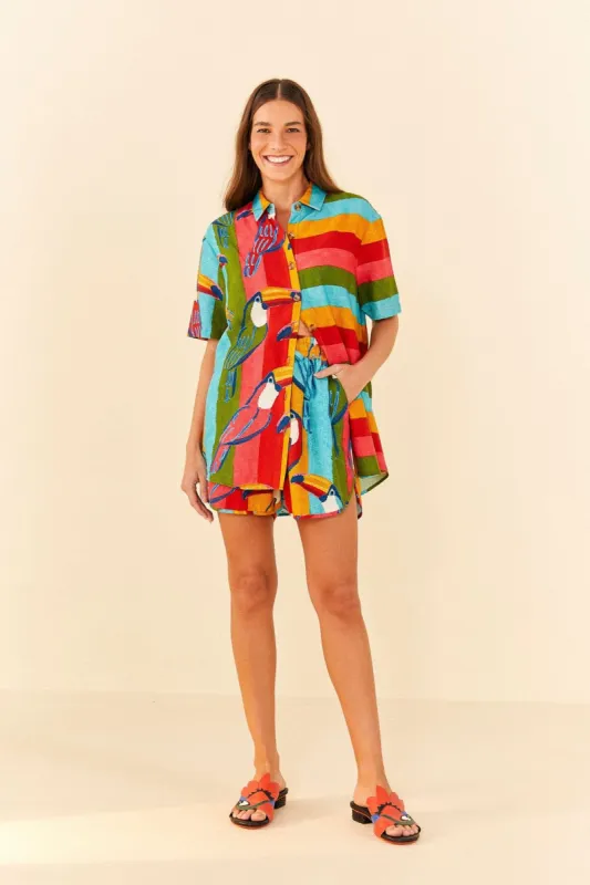 Wonderful Toucans Unisex Shorts sold by FARM Rio