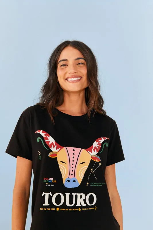 Taurus Zodiac Organic Cotton T-Shirt sold by FARM Rio