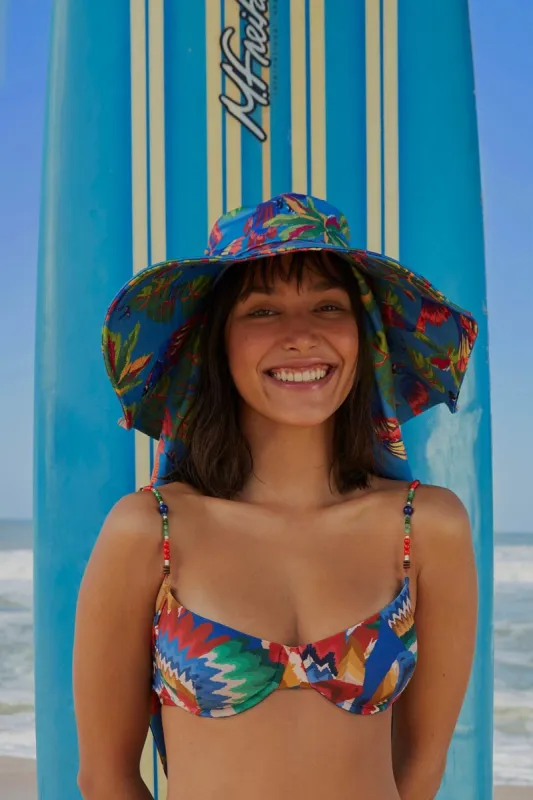 Chevron Toucans Bikini Top sold by FARM Rio