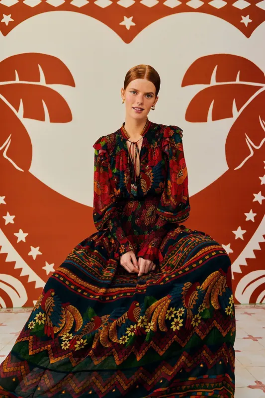 Macaw Ballet Ainika Maxi Dress sold by FARM Rio