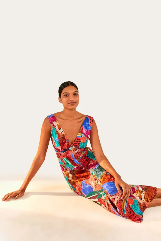 Animal Collage Midi Dress sold by FARM Rio