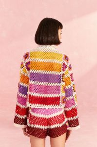 Mixed Crochet Stripes Shirt sold by FARM Rio