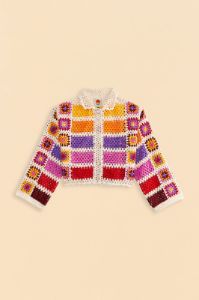 Mixed Crochet Stripes Shirt sold by FARM Rio
