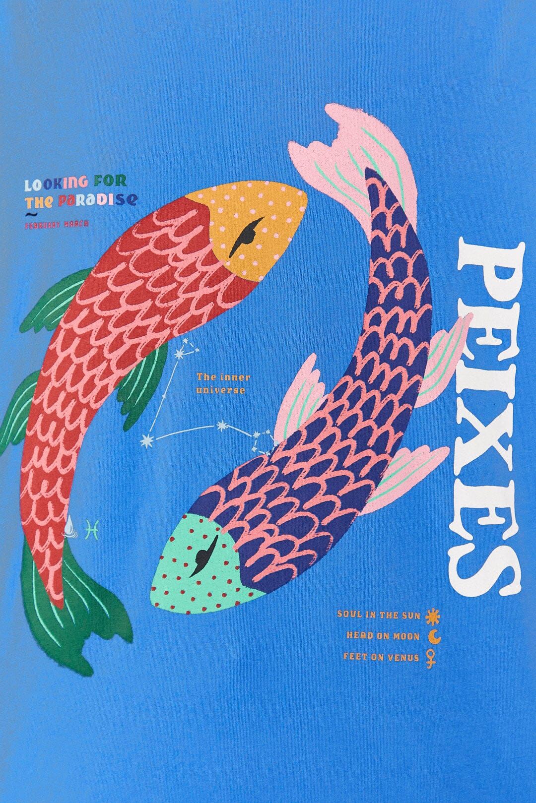 Pisces Zodiac Organic Cotton T-Shirt sold by FARM Rio product image thumbnail 4