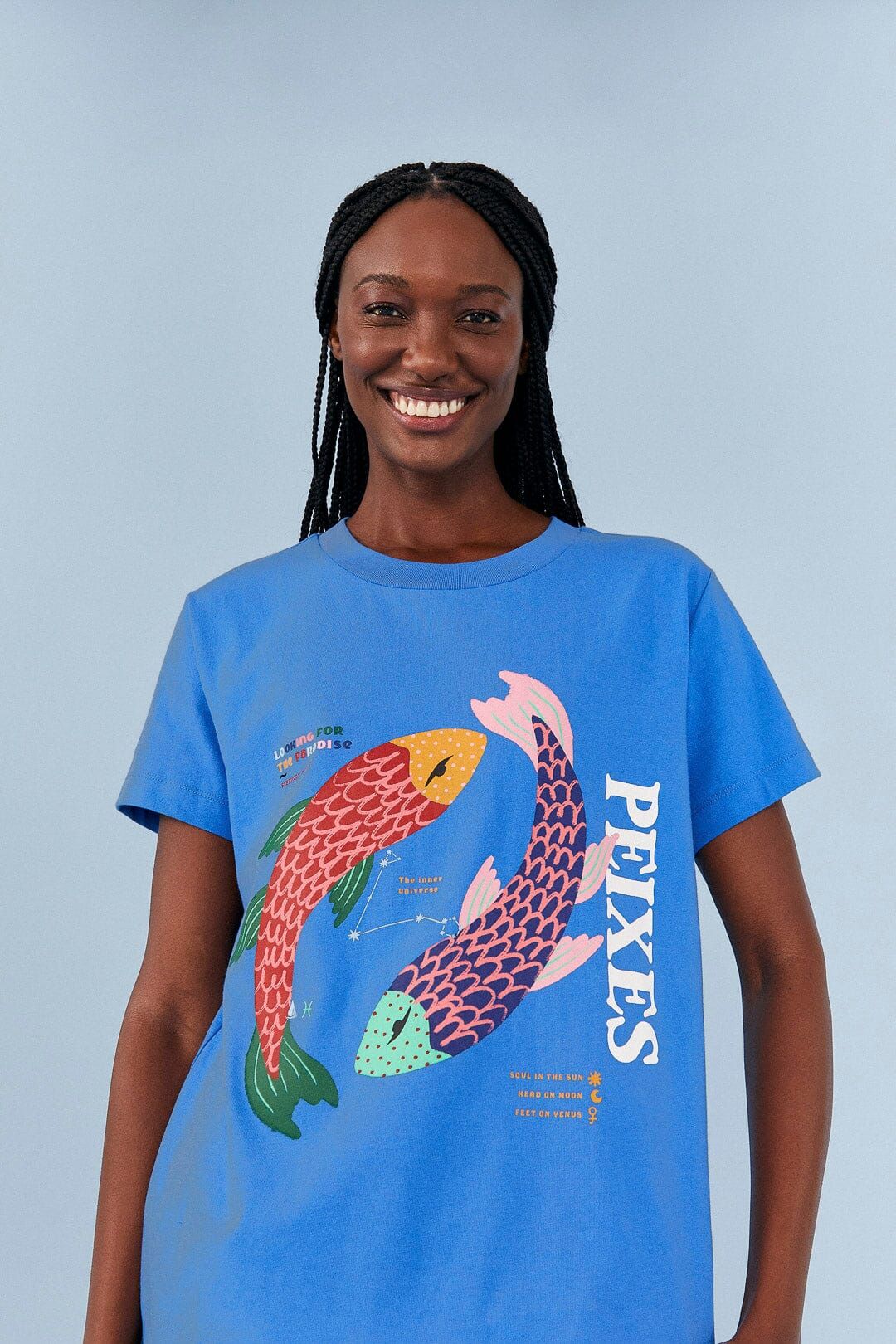 Pisces Zodiac Organic Cotton T-Shirt sold by FARM Rio