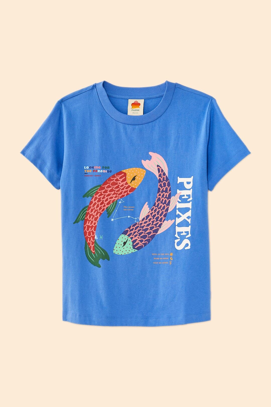 Pisces Zodiac Organic Cotton T-Shirt sold by FARM Rio product image thumbnail 5