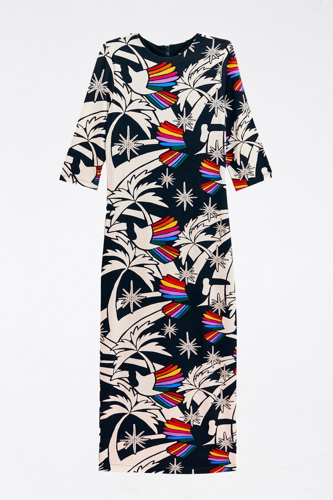 Toucans Wave Lenzing™ Ecovero™ Viscose Midi Dress sold by FARM Rio product image thumbnail 5