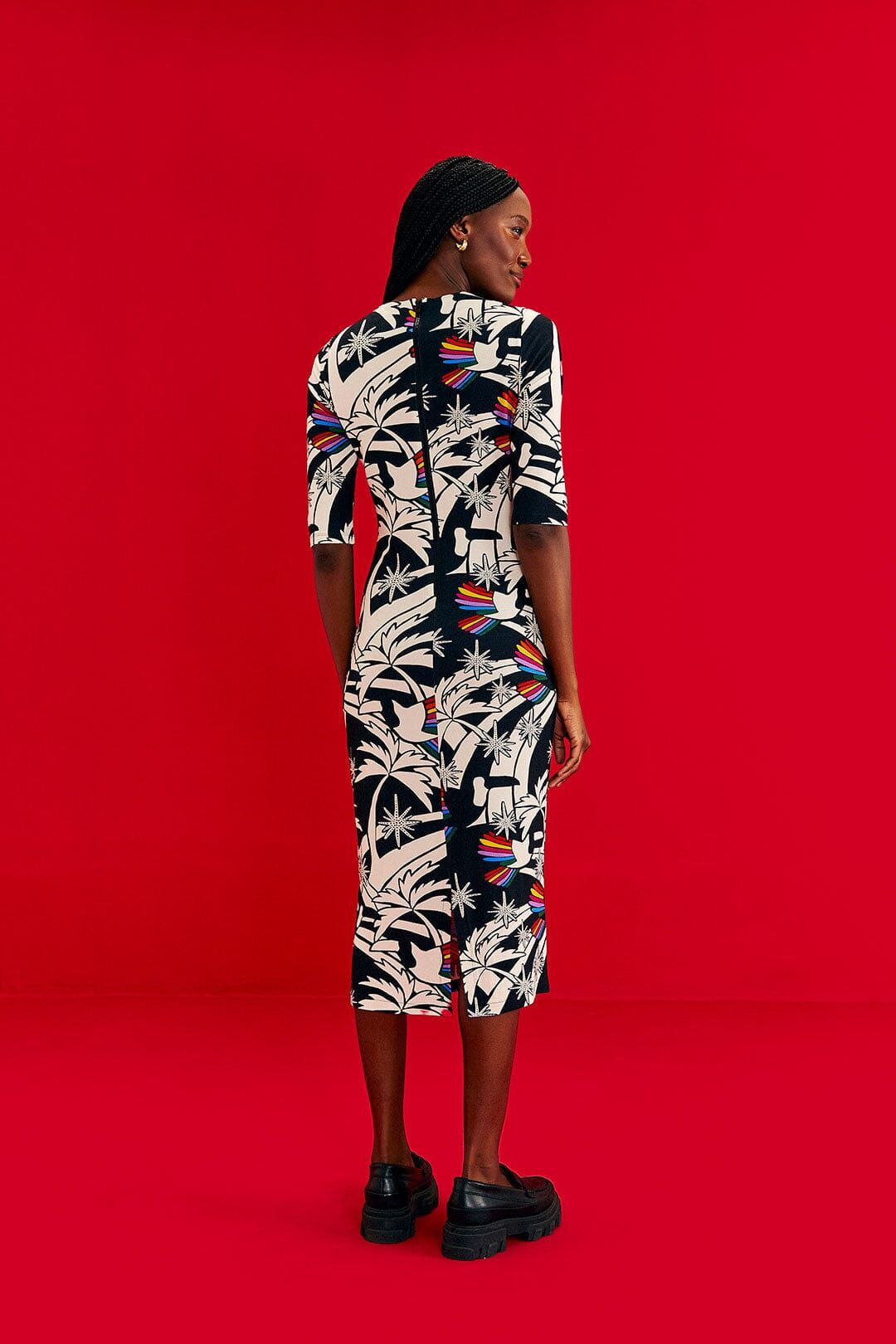 Toucans Wave Lenzing™ Ecovero™ Viscose Midi Dress sold by FARM Rio product image thumbnail 2