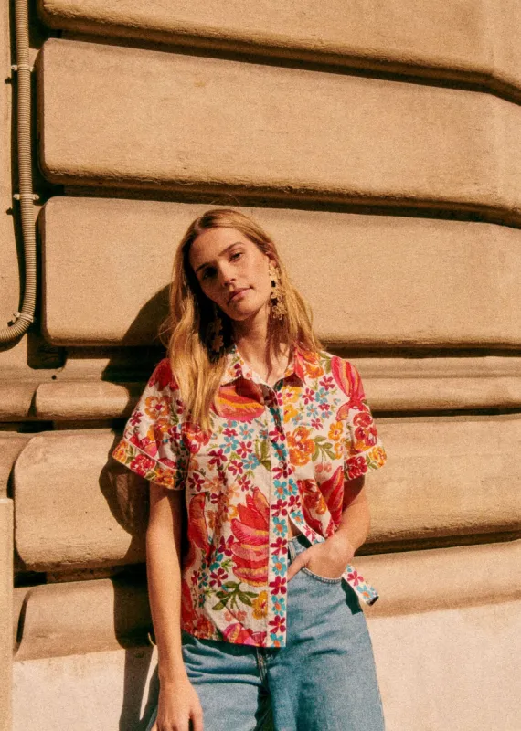 Spring Bananas Off White Livia Shirt sold by FARM Rio