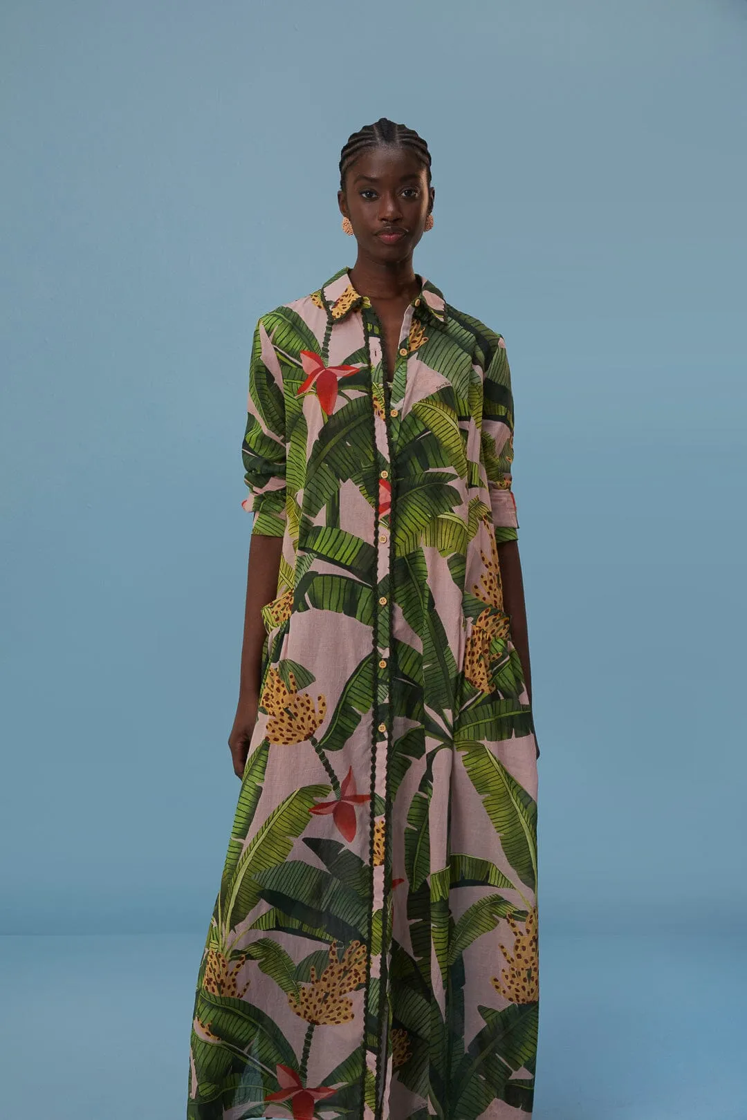 Banana Leaves Cover-Up sold by FARM Rio product image thumbnail 3