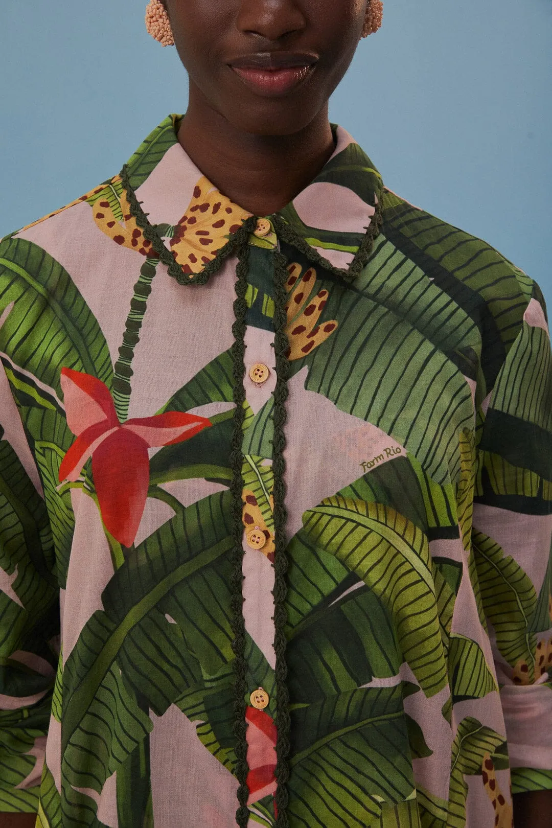 Banana Leaves Cover-Up sold by FARM Rio product image thumbnail 4