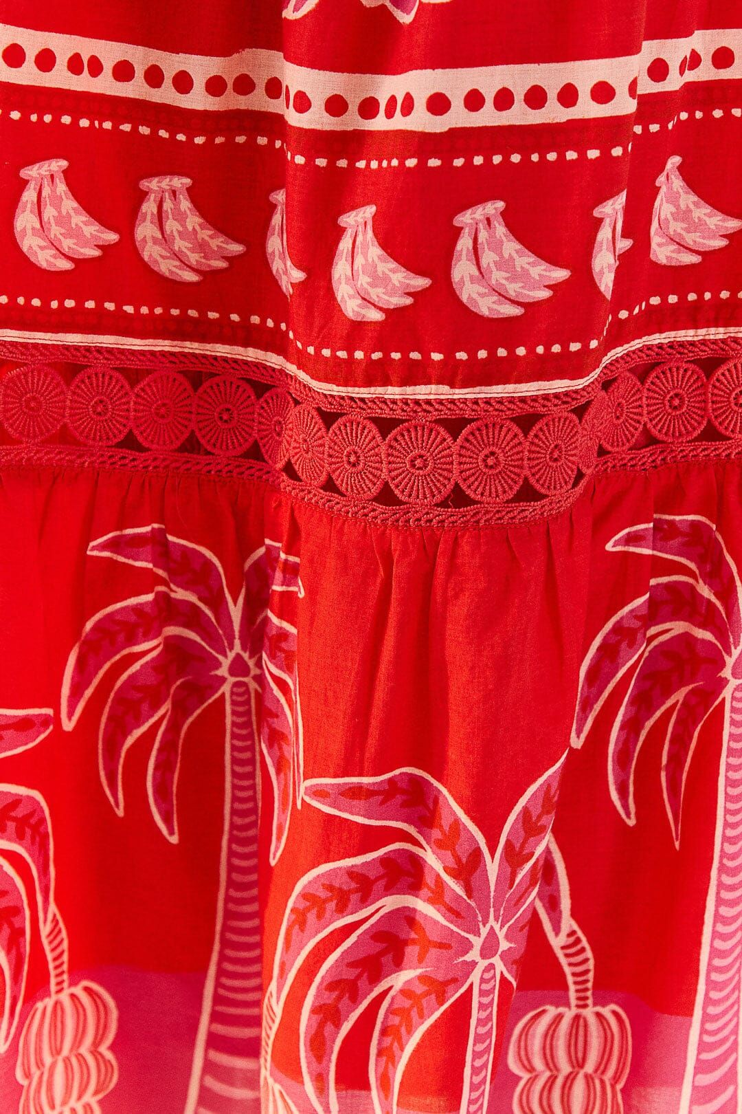 Red Summer Sunrise Midi Dress sold by FARM Rio product image thumbnail 5