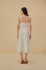 White Richelieu Sleeveless Midi Dress sold by FARM Rio