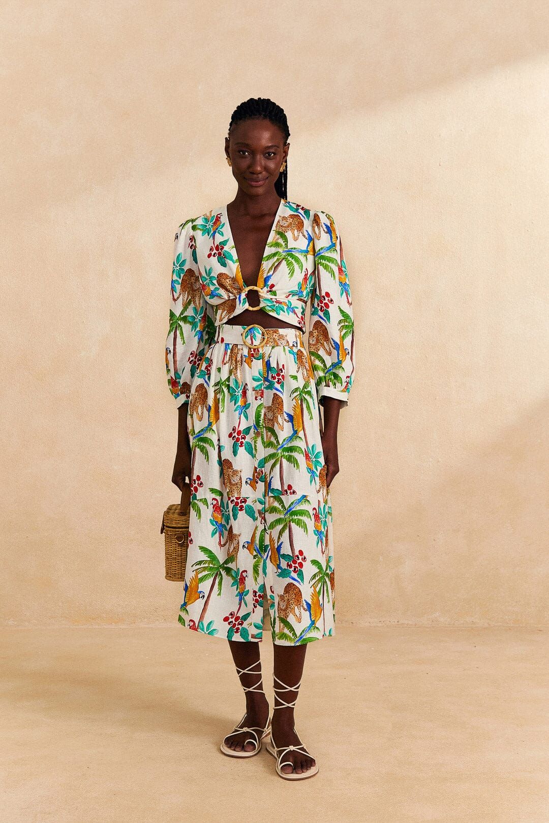 Tropical Paradise Crop Top sold by FARM Rio product image thumbnail 2