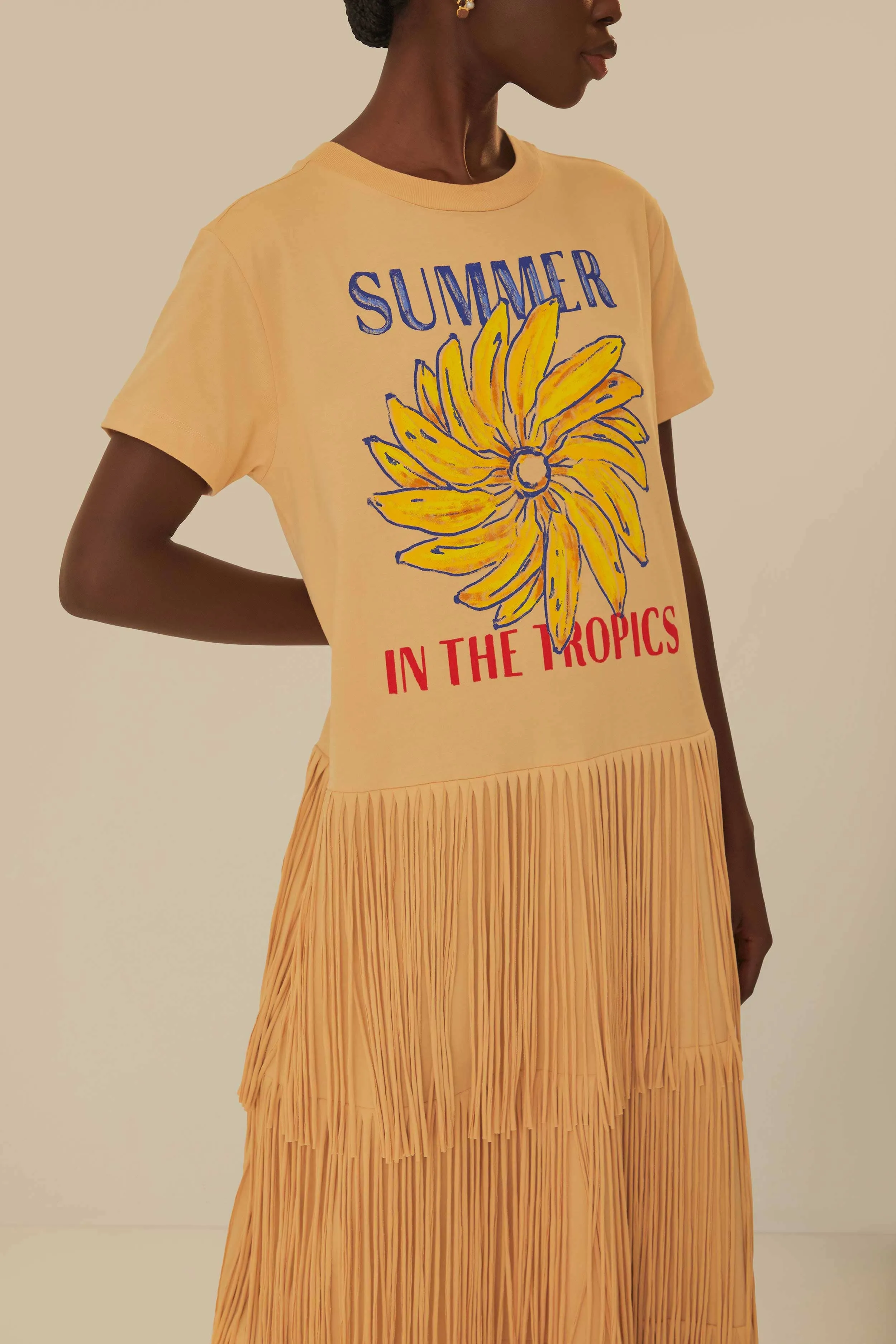 Sand Summer In The Tropics Organic Cotton Fringe Dress sold by FARM Rio product image thumbnail 2