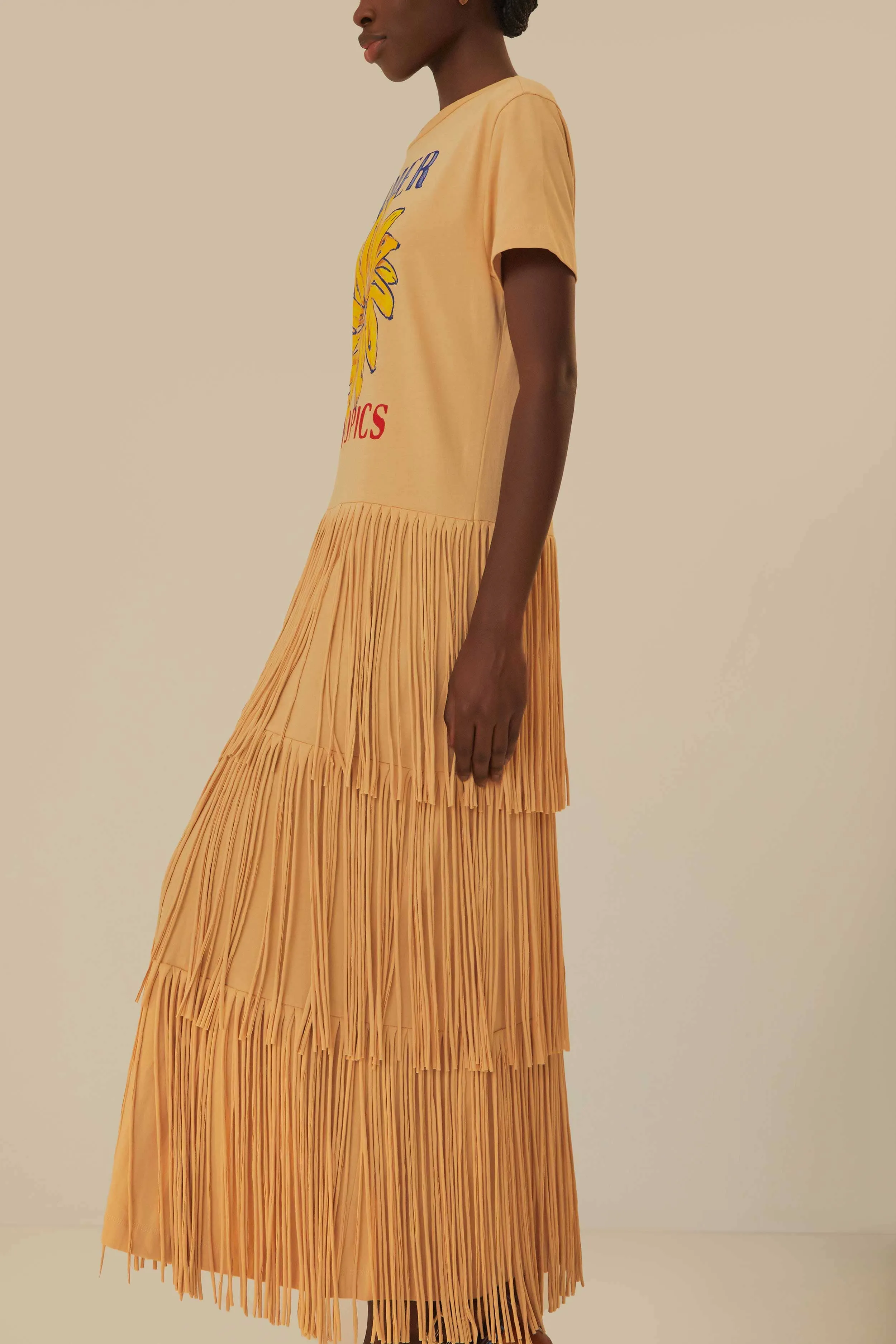 Sand Summer In The Tropics Organic Cotton Fringe Dress sold by FARM Rio product image thumbnail 3