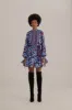 Black Toucans Scarf Long Sleeve Mini Dress sold by FARM Rio