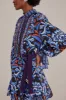 Black Toucans Scarf Long Sleeve Mini Dress sold by FARM Rio