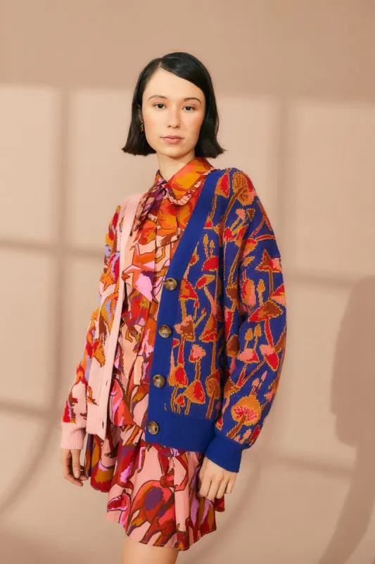 Mixed Mushrooms Knit Cardigan sold by FARM Rio