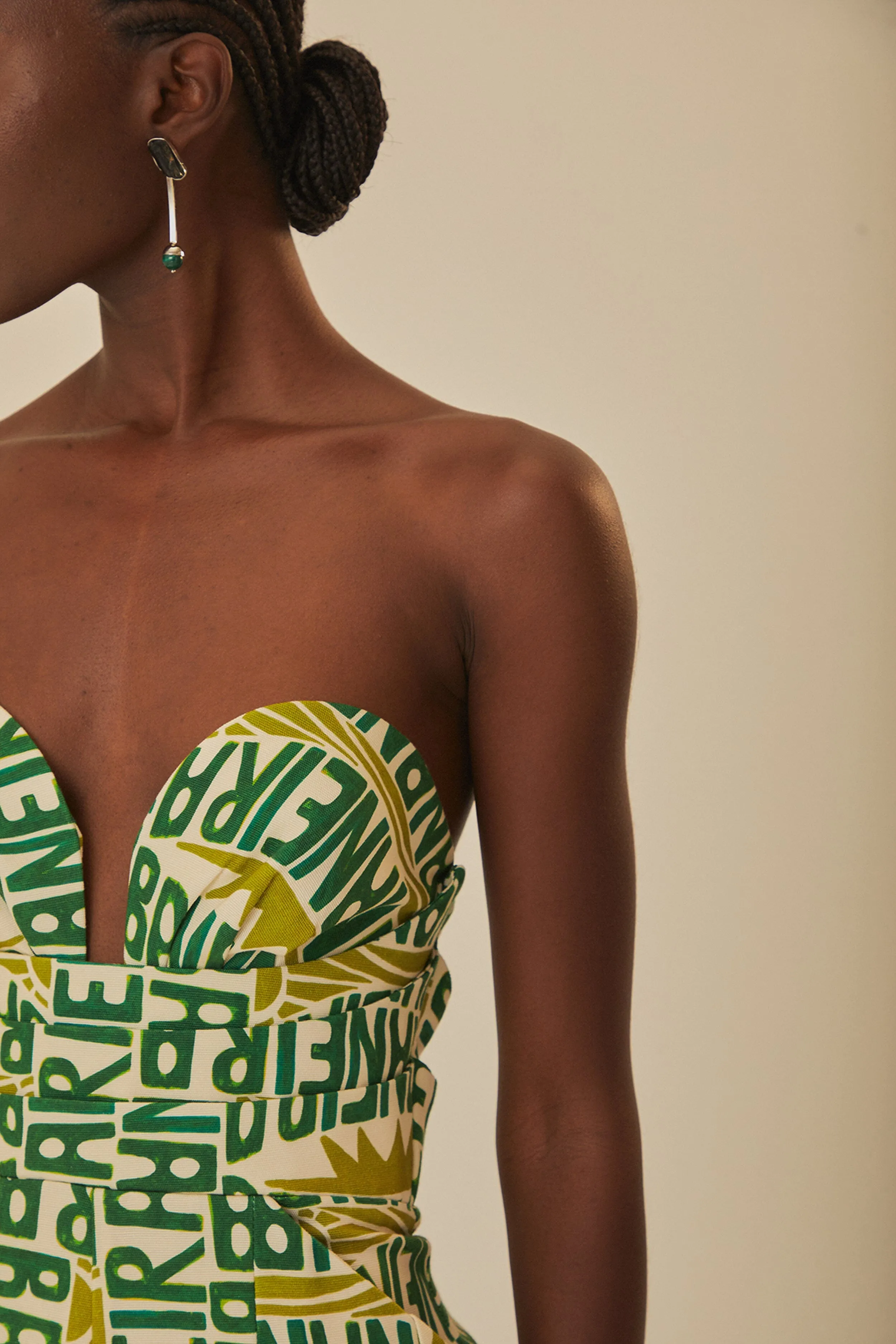 Off-White Banana Typography Strapless Jumpsuit sold by FARM Rio product image thumbnail 3