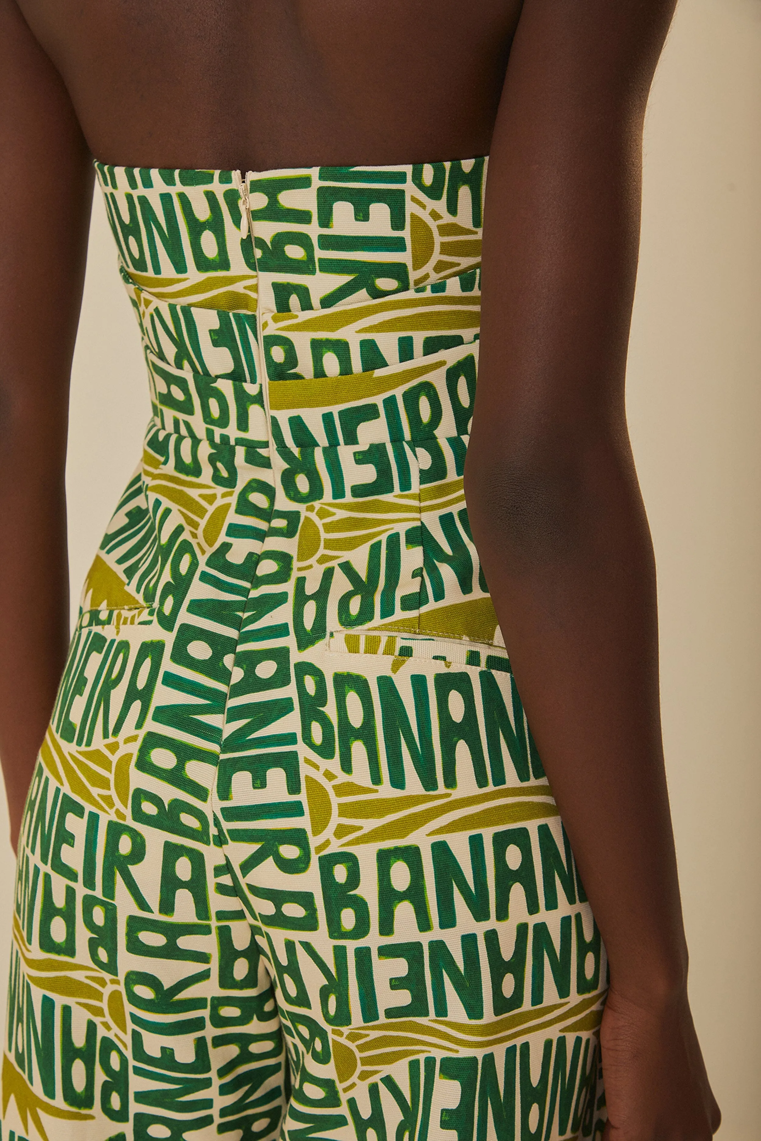 Off-White Banana Typography Strapless Jumpsuit sold by FARM Rio product image thumbnail 5