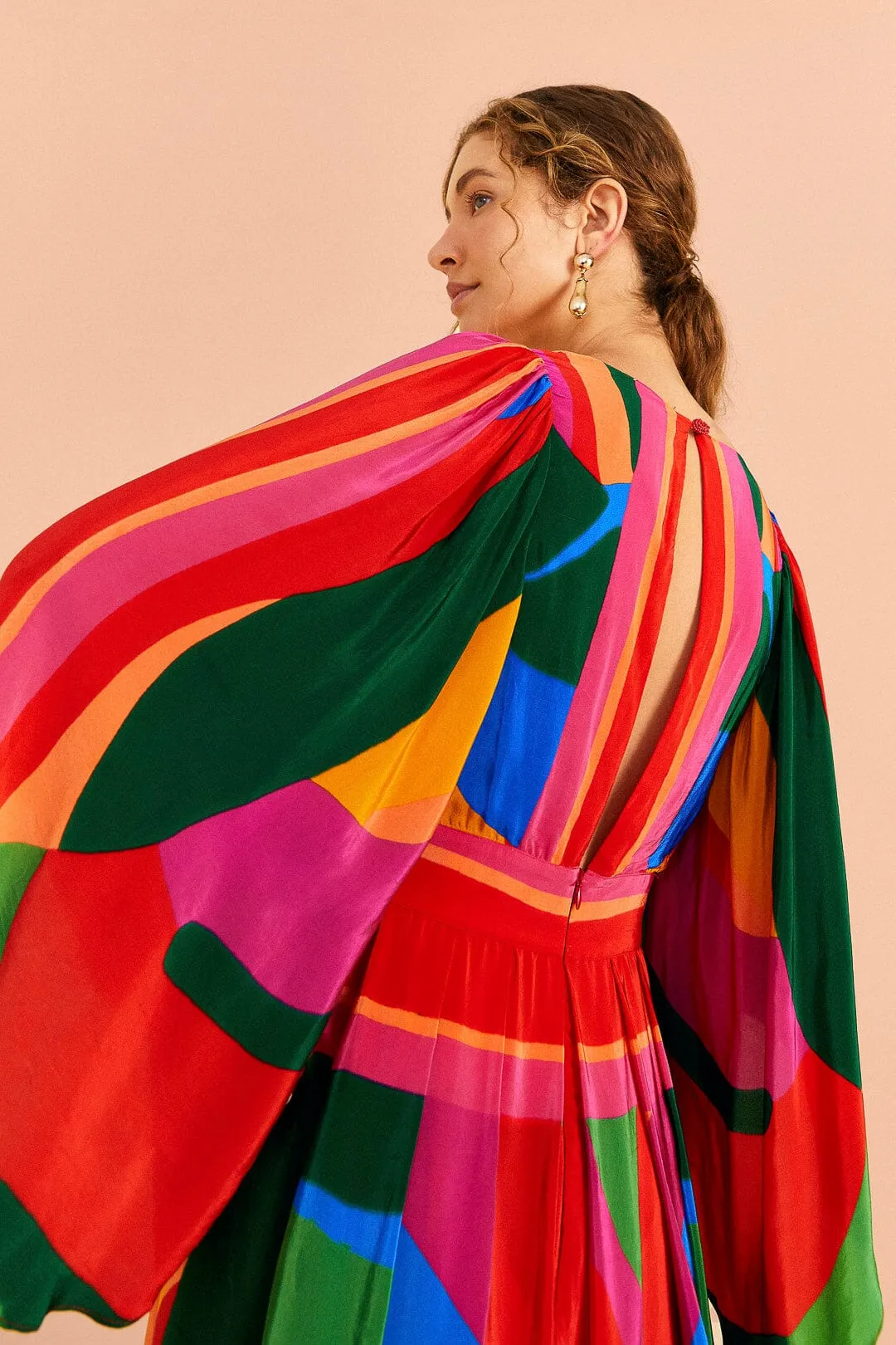 Colorful Leaves Midi Dress sold by FARM Rio product image thumbnail 3