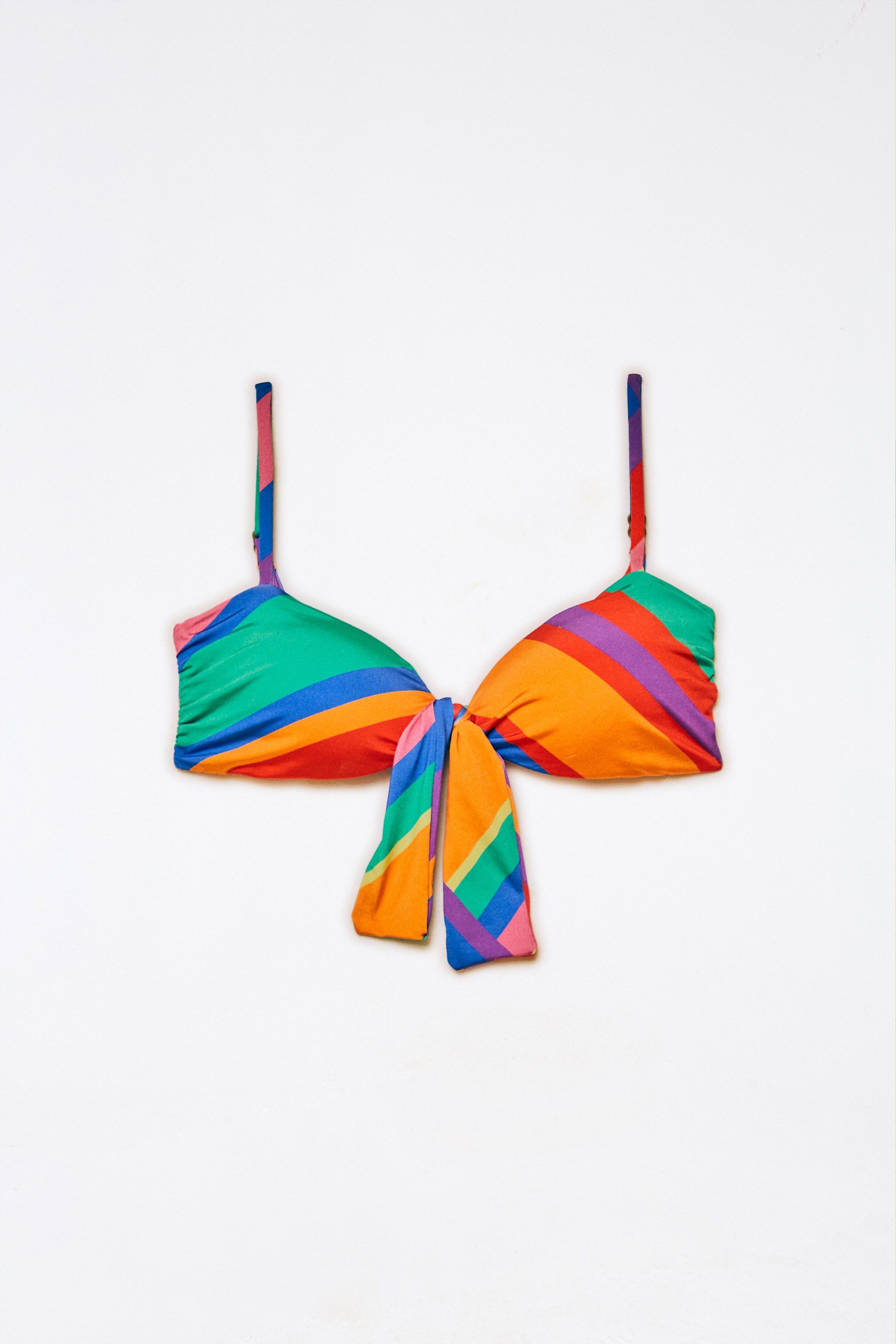 Bruna Stripes Bikini Top sold by FARM Rio product image thumbnail 5