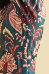 Teal Seashell Tapestry Lenzing™ Ecovero™ Viscose Mini Dress sold by FARM Rio