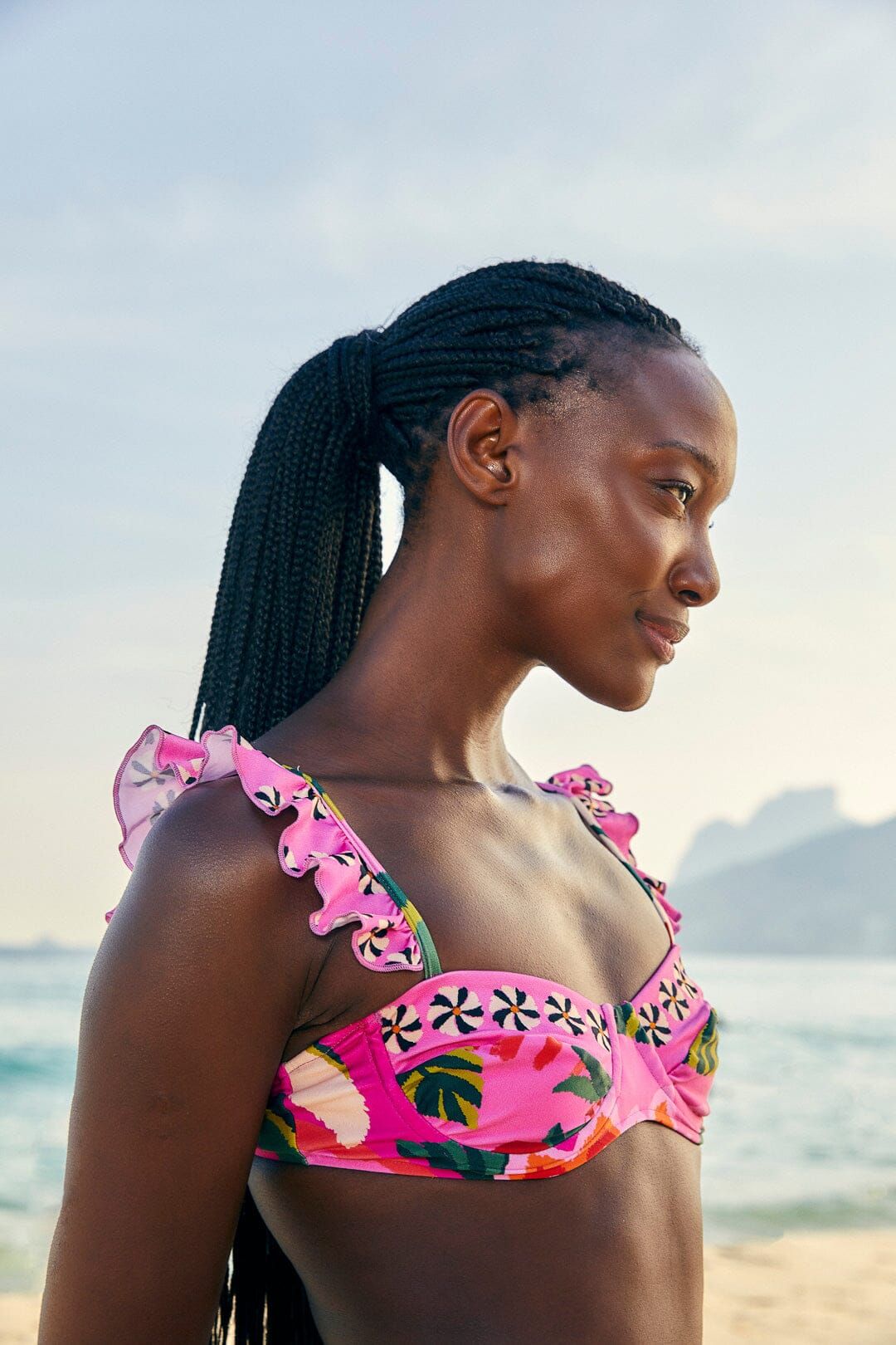 Pink Leopard Forest Underwire Bikini Top sold by FARM Rio product image thumbnail 2