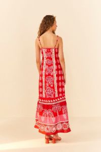 Red Summer Sunrise Maxi Dress sold by FARM Rio