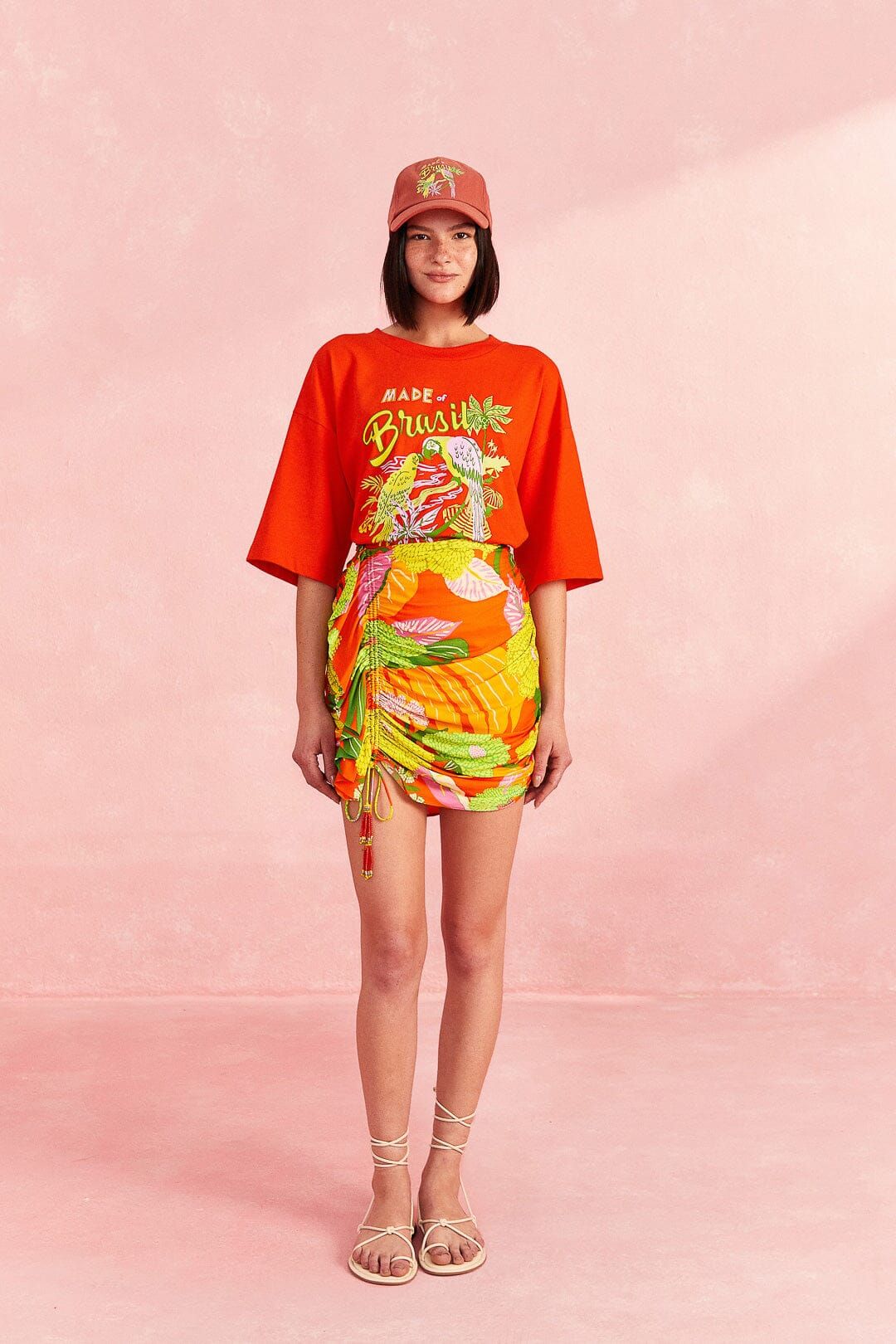 Red Brasil Organic Cotton T-Shirt sold by FARM Rio product image thumbnail 2