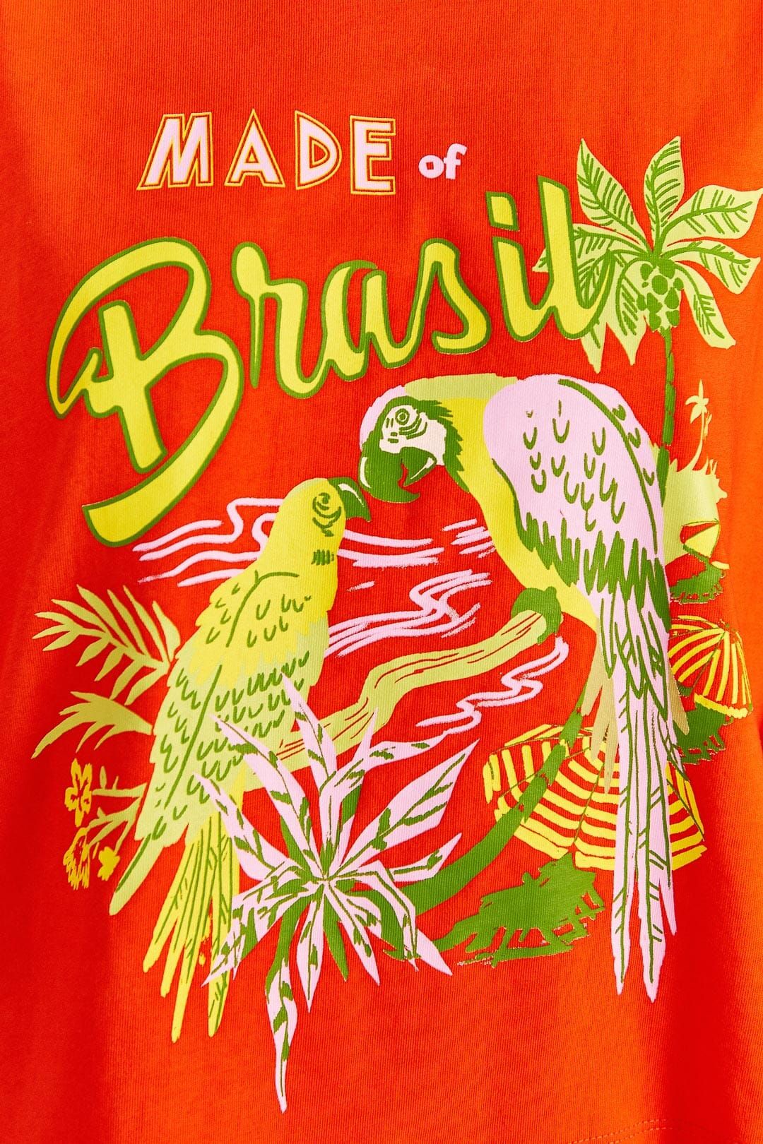 Red Brasil Organic Cotton T-Shirt sold by FARM Rio product image thumbnail 4