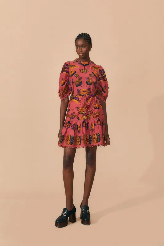 Blush Living Bloom Short Sleeve Mini Dress sold by FARM Rio